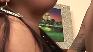 Big ass brunette fucked and sprayed from his BBC