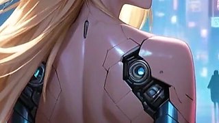 A Futuristic World with Beautiful Women and Cyborgs