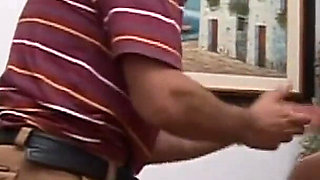 Beautiful Brunette MILF Fucked and Cumshot on Nice Tits by a Big Cock