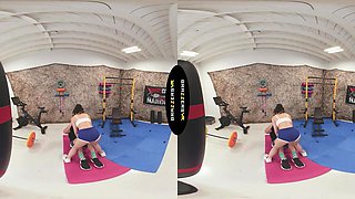 BRAZZERS VR - Witness Lulu Chu Shag Her Customer In The Gym Before She Comebacks To Fellate Your Shaft