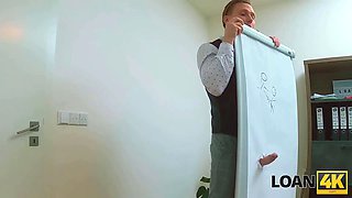 Loan4k. Tight Pussy was just leaking in this office