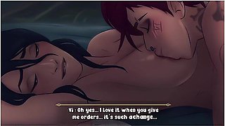 Vi Accepts To Be Fucked By Caitlyn For The First Time With Car Toon