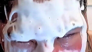 As I Swallow Your Cock, My Mouth Gets Wet and Semen Explodes on My Face