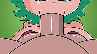 Green-haired Slut Sucking It (animation)