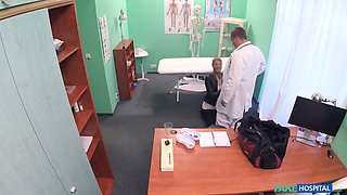 Office thief gets creampied by a doctor - faux medical center