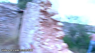 Skinny young french blonde babe Starla outdoor anal sex with Phil Hollyday - MMM100