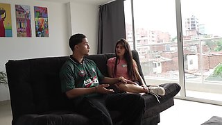 Lost Latina's Intimate Reward in His Apartment