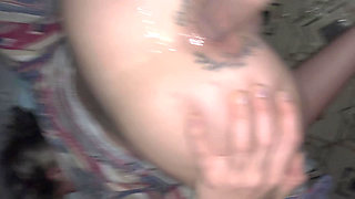 Took His Slut Into a Garden House and Fucked Her Hard in the Ass