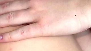 Homemade Threesome First Time: Busty Wife & Petite Teen 18yo in Passionate Bedroom Sex