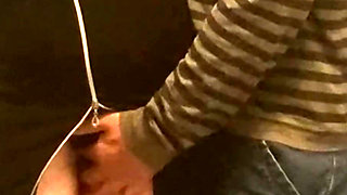 Stranger Old Man Stick His Finger in Her Pussy