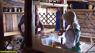 Big boob pierced German Heidi rough double fucked