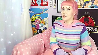 Sexy blonde probes deep anal with fucktoys solo