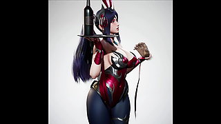 Sexy Bunny Girl Loves Hardcore Intense Rough Anal Sex