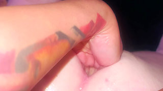 I Fist, piss and he squirt my sissy slut husband