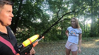 Short shorts and a tight ass of czech beauty Alexis Crystal in pov action