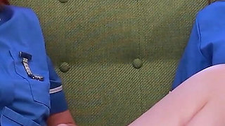 Two Nurses Get Their Pussies Eaten and Suck Cock