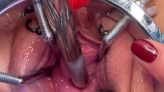 Sklavin S Fucks Her Piss Hole and Cervix at the Same Time