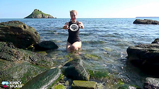 Ball Gag & Flooded Dive Mask - Wetsuit Beach Fun