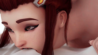 Brigitte Big Juicy Ass Prone Bone & Cowgirl Anal Fuck - Anal Plug Performance - Overwatch 3D Animation
