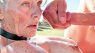Homeless granny found on golf course gangbanged
