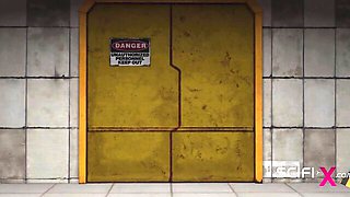 Striking side piece at ball gagged video