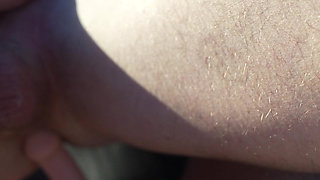 Hot Wife Pegs Hard Outdoor - Vertical POV