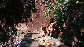 Horny Couple Openly Outdoor Fuck in the Indian Forest