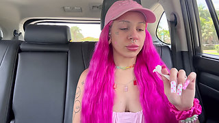 Blowing My Nose in the Car POV Digging for Gold Boogers