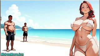 [voiced] Cuckold Story - Wife At Beach Ntr [animated] [f4m] [blowjob] [cheating]