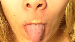 I Play with the Dildo, I Make Funny Faces, I Masturbate with My Belly, I Play with My Breasts and Ride the Dildo