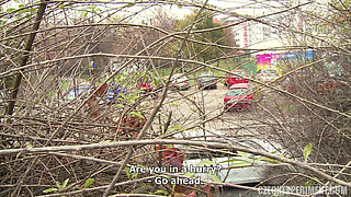 Czech Experiment 6: Petra Fucks a Guy in Bushes
