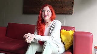 This redhead LATINA TEEN said she was camera shy