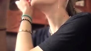 Blonde emo amateur solo masturbation