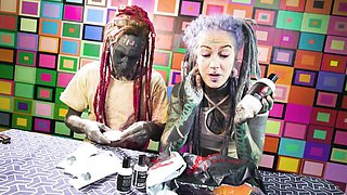 Indescribable Anuskatzz and Lily Lu - dreads action - Dirty Dreaz