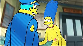 Hot MILF Housewife Fucks Sheriff in Police Station - Animated Cartoon Sex