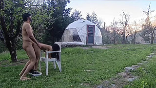 Part 2 - Desi outdoor sex with a stranger girl in the jungle.