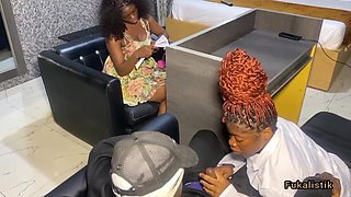 Big tits doctor fucks clients BBC husband in office