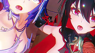 Honkai Impact - Seele Vollerei BBC Rough Sex - 3D Hentai Animations
