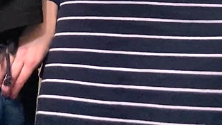 MILF with No Panties Gets Pussy Fingering in Public Transport