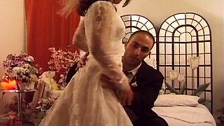 Sexy French Bride Getting Her Asshole Destroyed on Her Wedding Night