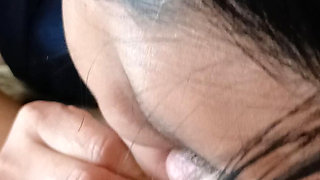 Latina hotwife is the best at blowjobs