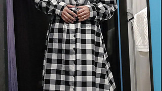 Mature Woman Takes off Her Clothes and Gets Into Her Underwear