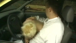 Chubby German MILF Got Her Pussy Fingered and Licked in Car