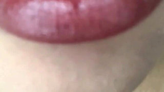 Applying Red Lipgloss Lip Fetish, Gooning, Femdom, Findom