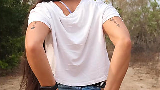 Public Walking and Beauty Flashing in Forest