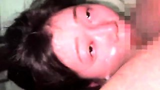 Asian hottie car blowjob fucking hardcore facial