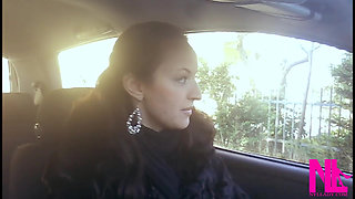 Driving Fast in Black Suede Knee High Boots