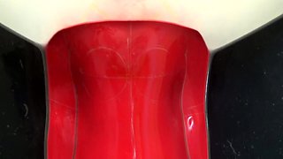 Straight amateur dude handles anal toys well