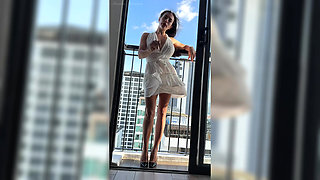 Flashing on the Balcony While You Worship My Body, Slave