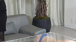 Human Furniture, Two Masochists Kept as Pets in the Mistress's House Are Turned Into Human Tables